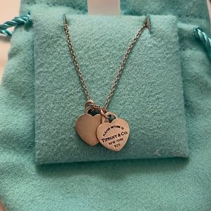 Return to Tiffany Double Heart Tag Pendant
